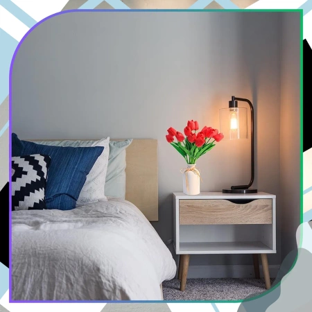 Buchet de lalele roșii artificiale 10 buc flori decorative