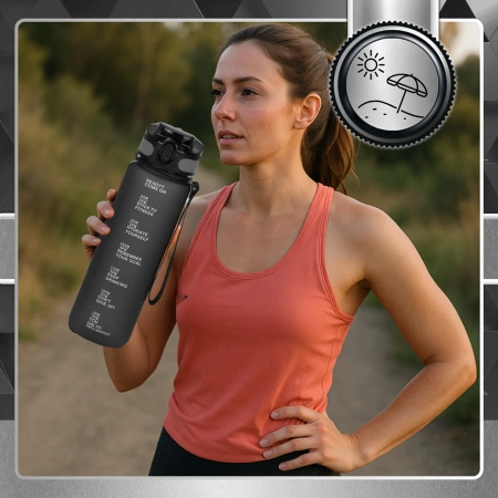 TRESSARI Sticla fara BPA 1000ml Tritan Sticla de apa pentru alergat