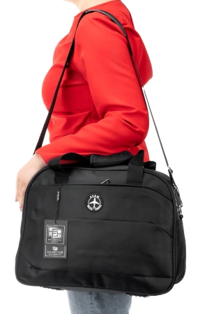 BAD&BAGS geanta de voiaj business pentru bagaj de mana avion neagra