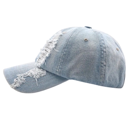 Baseball cap denim cu frecat all-rounder