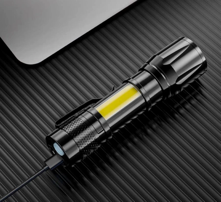 Mini lanternă militară tactică, USB puternic