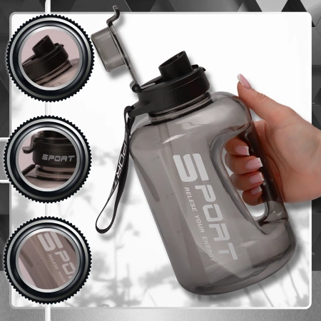 Sticla sport TRESSARI pentru alergat 1700ml BPA FREE pentru apa PC