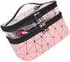 Geanta cosmetica suspendata, roz, impermeabila, mare, transparenta