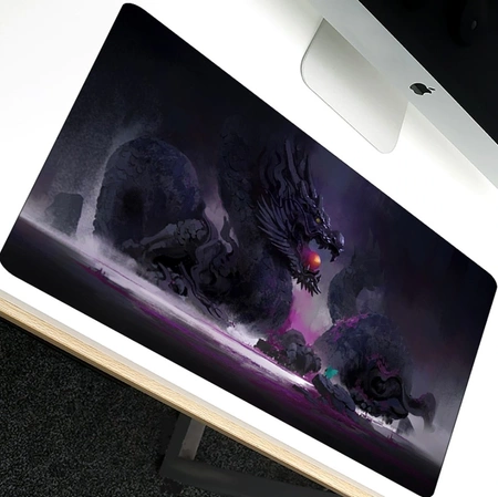 Mouse pad XXL de birou, covoraș de gaming cu dragon
