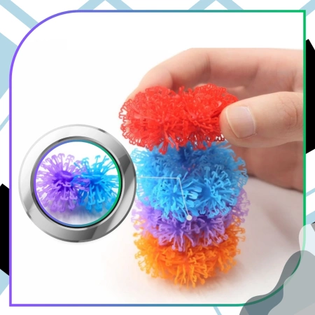 Set mare de capace creative Kolcki cu velcro colorat, 600 buc.