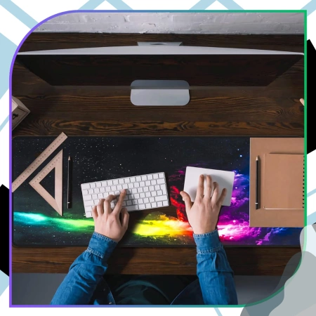 Covoraș mouse pentru birou 90x40 cm, covoraș de gaming, spațiu