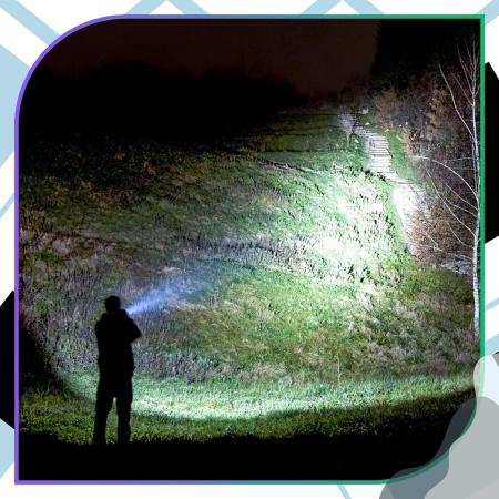 Set complet lanternă LED 4 buc + adaptoare pentru șurubelniță 3 buc