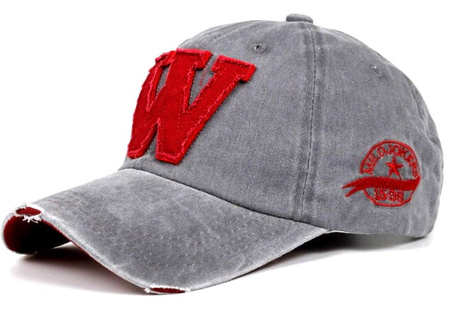 Şapcă de baseball din denim cu litera W