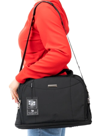 Geanta business BAD&BAGS pentru bagaj de mana avion neagra voiaj
