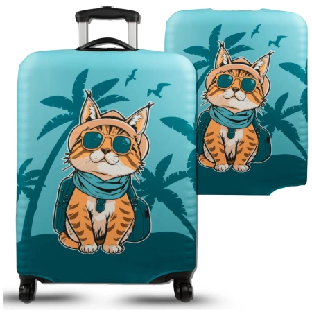 Husa de protectie elastica pentru valiza, bagaj de calatorie, cat