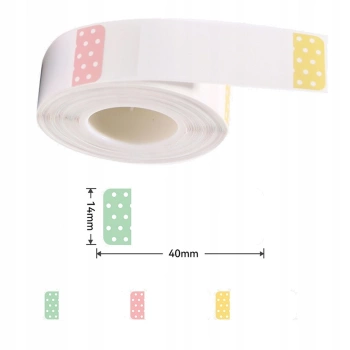 NIIMBOT Etichete Termice 14x40mm cu puncte 160 buc