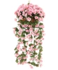 1 buc Hanging artificiale iederă alpinism flori decorative pentru balcon