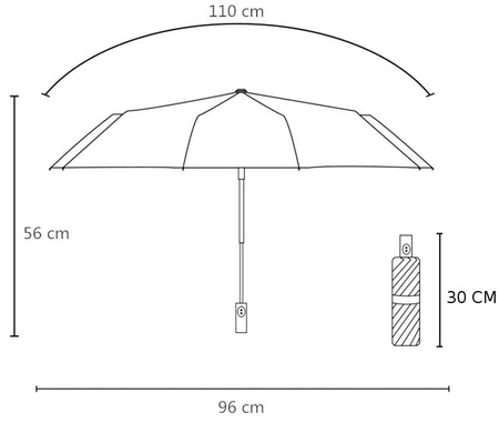 Umbrelă Umbrelă Fibră puternică automată