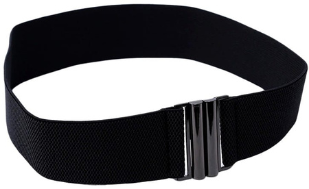 Curea elegantă pentru femei, centură neagră lată, elastică