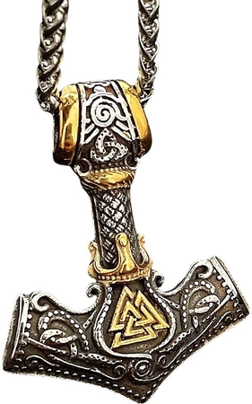 Colier bărbătesc Hammer of THOR MJOLNIR, oțel
