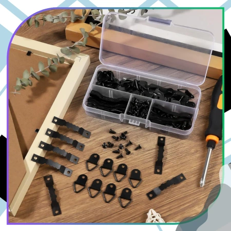 Cârlige pentru montarea tablourilor, fotografiilor, ramelor pe perete, suporturi, set de 251 de bucăți