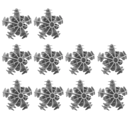 Un set de 10 bile pentru spălarea rufelor într-o mașină de spălat pentru a îndepărta părul de pe haine