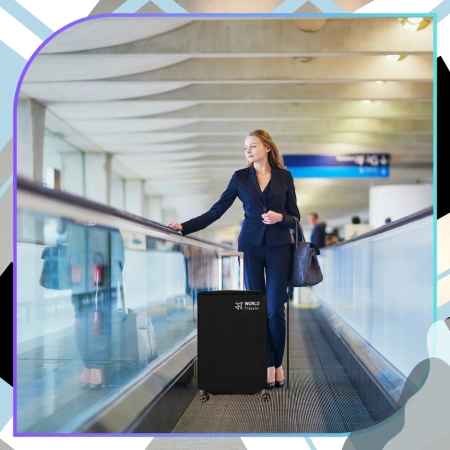 Husa de protectie pentru valiza de voiaj pentru bagaje neagra