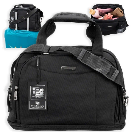 Geanta business BAD&BAGS pentru bagaj de mana avion neagra voiaj
