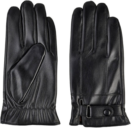 Manusi barbati piele touch, negre, elegante, izolate