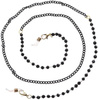 Lant de ochelari elegant cu margele de coral negru