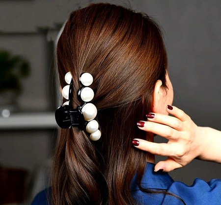 Clip de păr mare perlat