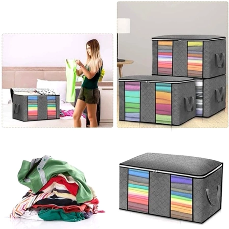 Organizator solid, geantă mare de garderobă pentru pături, lenjerie de pat, haine