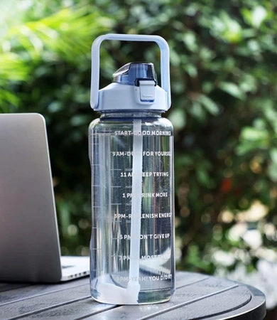 Sticlă 2000ml PC sport sticla BPA GRATUIT pentru apă bea transparent