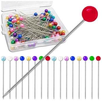 Set de 100 de ace de croitorie cu cap rotund 65mm colorate