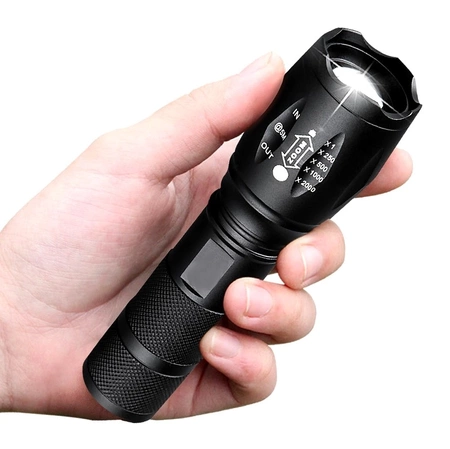 Mini lanternă militară tactică, aluminiu puternic
