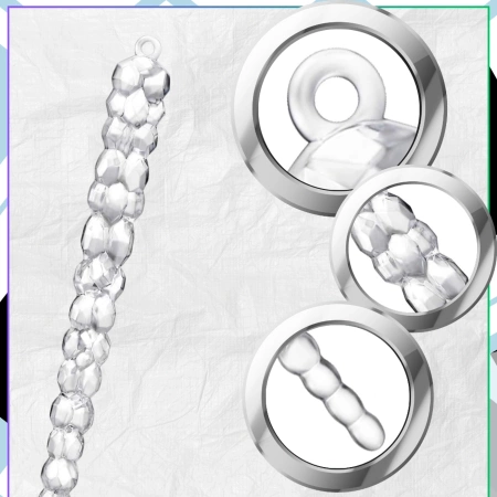 Țurțuri pentru brad de Crăciun, 12 globuri decorative de 13 cm, pandantiv