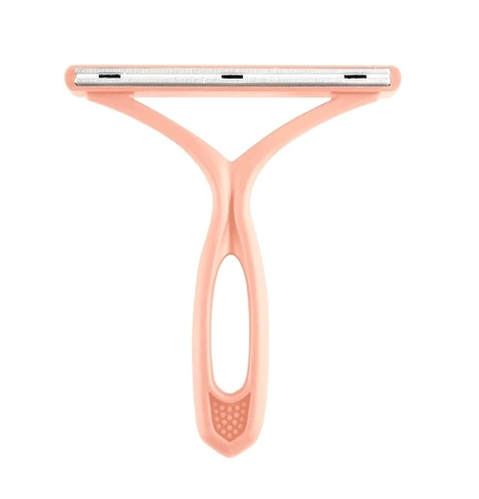 Aparat de ras manual pentru pulovere, haine, perie roz