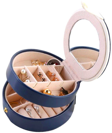 Cutie rotundă pentru sicriu, organizator de bijuterii