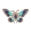Broșă retro colorată fluture pin cu zirconi