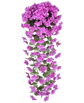 Hanging flori artificiale 1pc iederă alpinism decorative pentru balcon