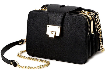 Geanta de piept de dama eleganta, neagra, incapatoare