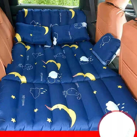 Saltea auto pentru copii, pat cu pompa, model stea