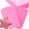 Set de 10 foi decorative din fetru roz 30x30cm