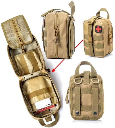 Trusa de prim ajutor MOLLE husă militară tactică de urgență