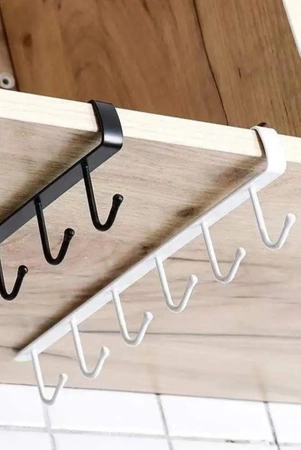 Cârlige 6pcs sub dulap suport ustensile de bucătărie rack