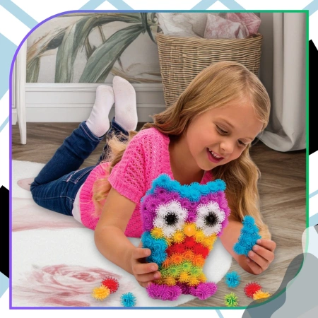 Set mare de capace creative Kolcki cu velcro colorat, 600 buc.