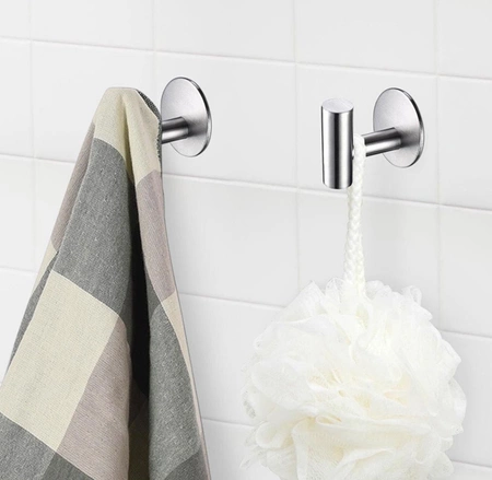 Baie cârlige set 4pc argint autoadezive