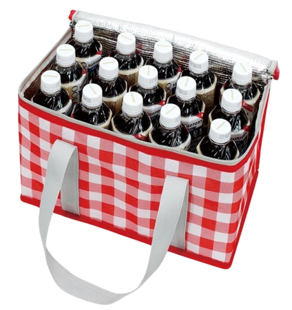 LUNCH BOX pungă termică mare pentru depozitarea alimentelor cu design în carouri