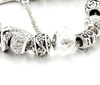 Bratara modulara din argint cu brelocuri de zircon