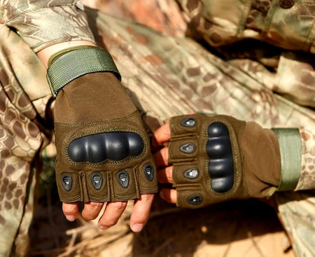 Mănuși militare de supraviețuire pentru bărbați cu jumătate de deget