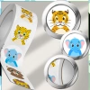 Autocolante pe rola 500 buc. Animale de bricolaj pentru copii colorate