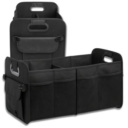 Organizator pliabil pentru portbagaj auto impermeabil, cu buzunare