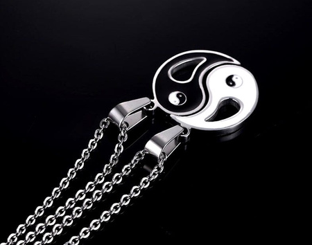 Colier Prietenie Oțel chirurgical Yin Yang BEST FRIENDS