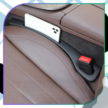 Insert flexibil pentru fanta dintre scaune, organizator pentru accesorii auto, 2 buc.