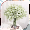 Flori artificiale buchet decor flori mici albe 10buc